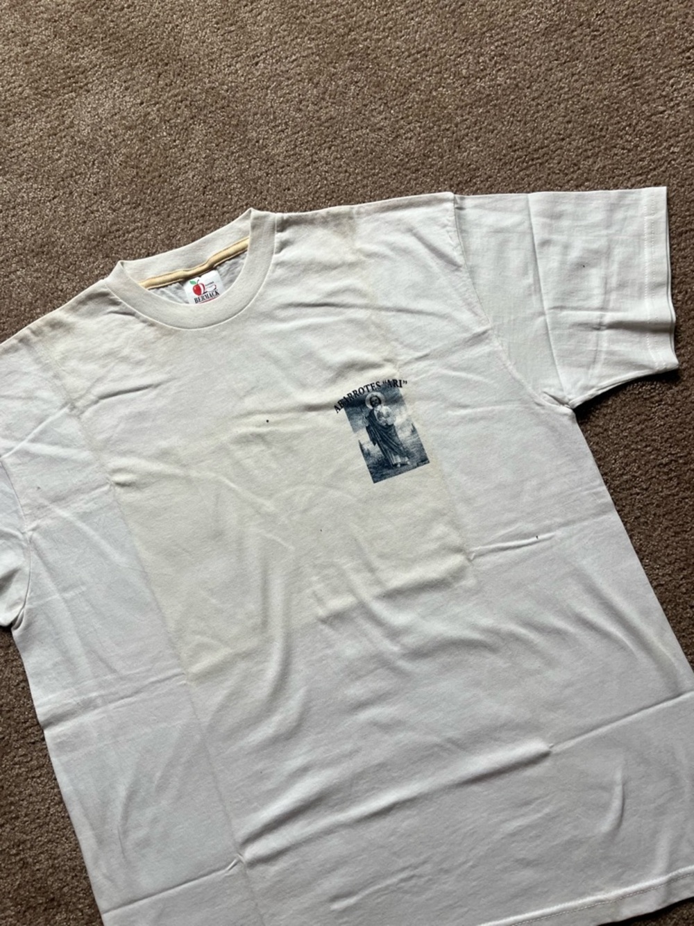 VTG 90’s Jesus Abbarottes White Tee - Picture 6 of 7